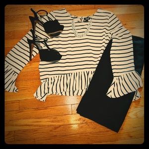 A.N.A Black & White blouse